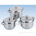 6 pcs stainless steel cooking stock pot